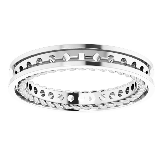 1.8 mm Round Eternity Band Mounting view 3