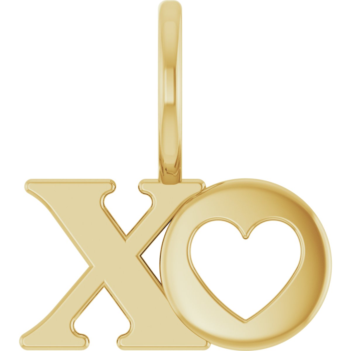 14K Yellow XO Charm/Pendant