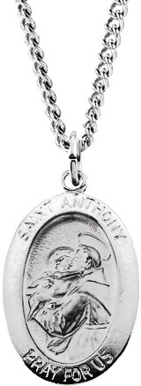 St. Anthony of Padua Medal Necklace or Pendant