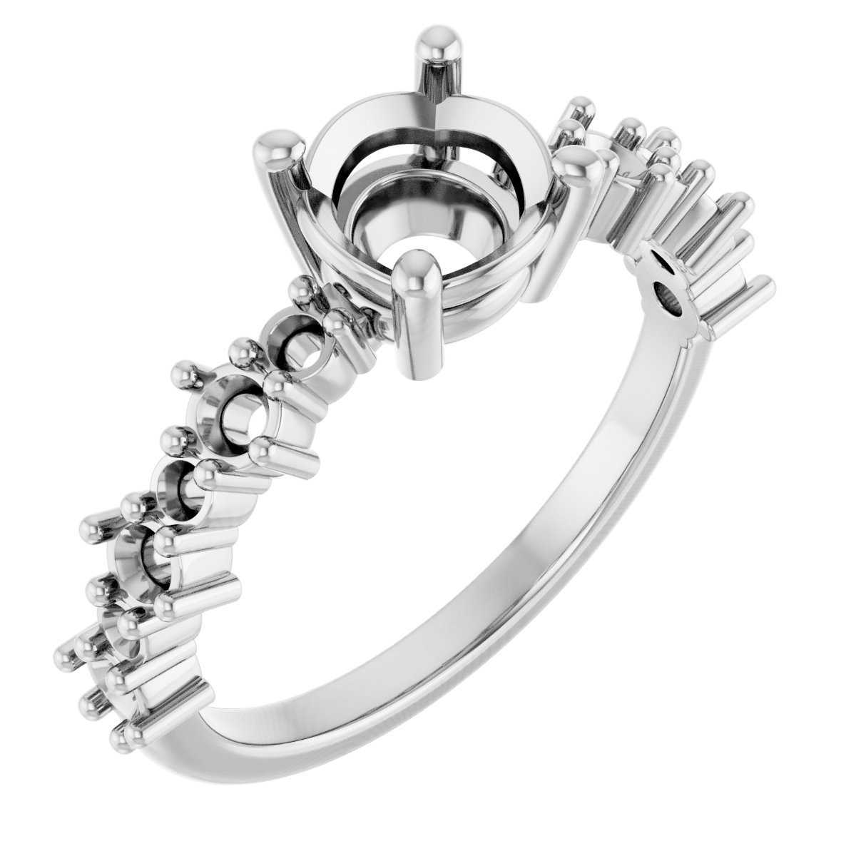 Accented Engagement Ring