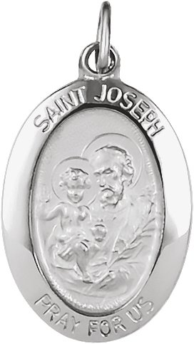 St. Joseph Medal Necklace or Pendant