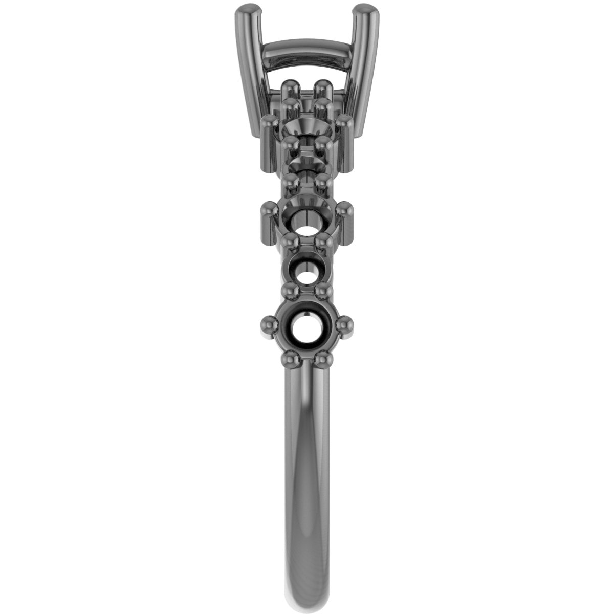 10 mm Round Engagement Ring Mounting view 4