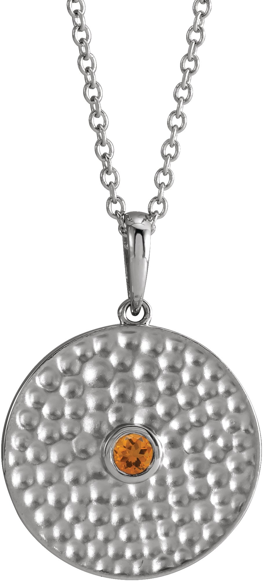Beaded Disc Necklace or Pendant
