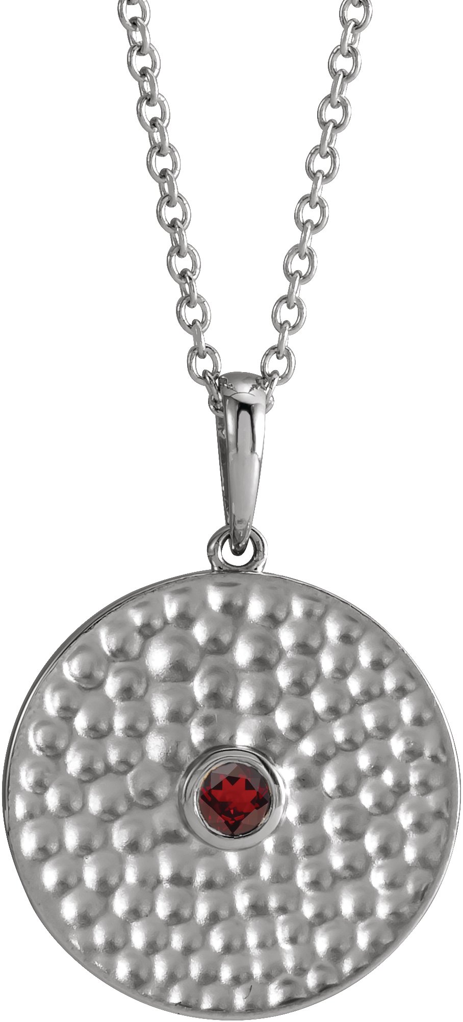 Beaded Disc Necklace or Pendant