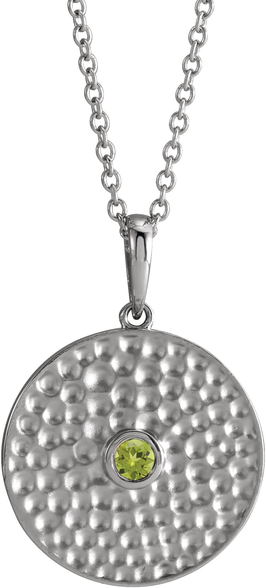 Beaded Disc Necklace or Pendant