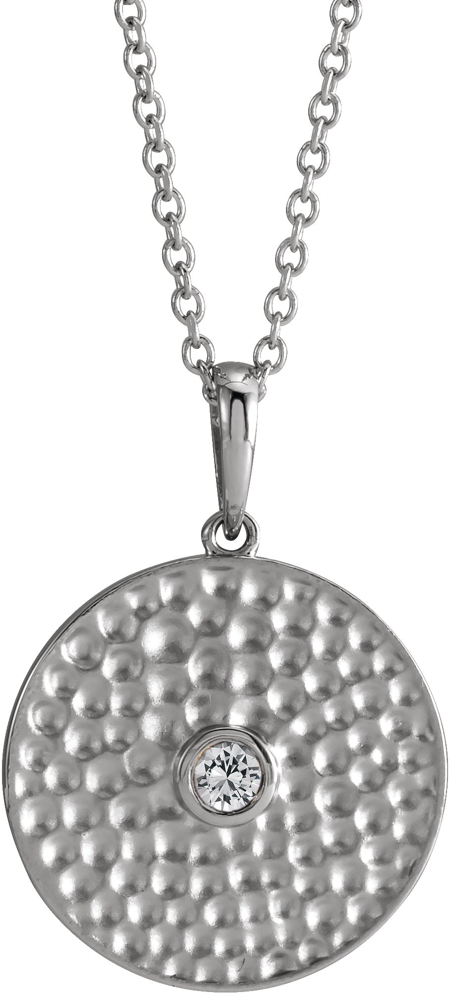 Beaded Disc Necklace or Pendant