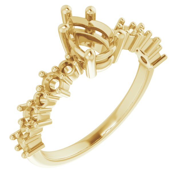 Accented Engagement Ring