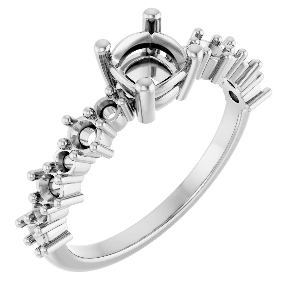 Accented Engagement Ring
