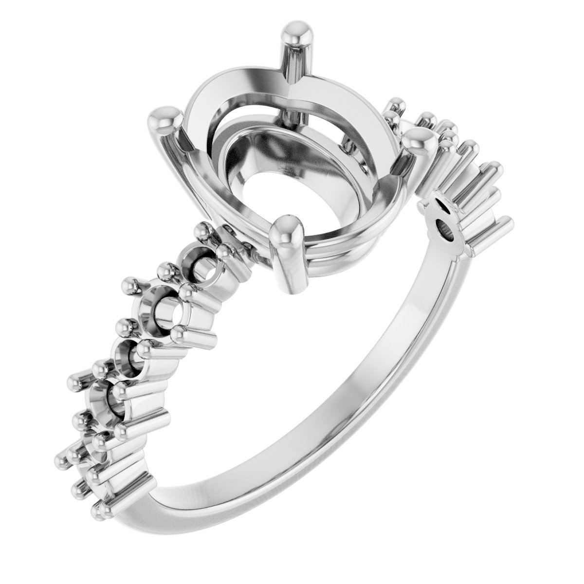 Accented Engagement Ring