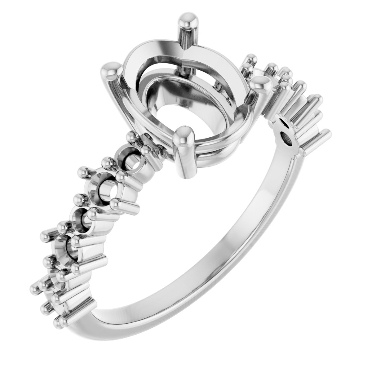 Accented Engagement Ring