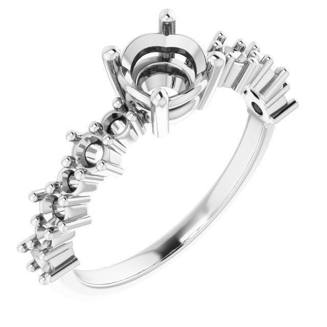 Accented Engagement Ring