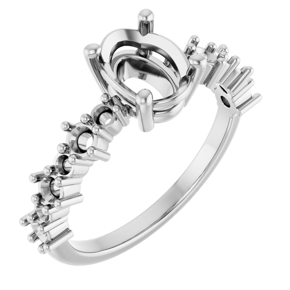 Accented Engagement Ring