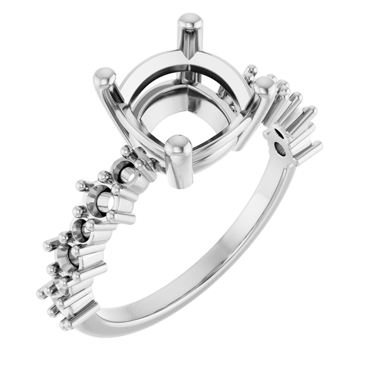 Accented Engagement Ring
