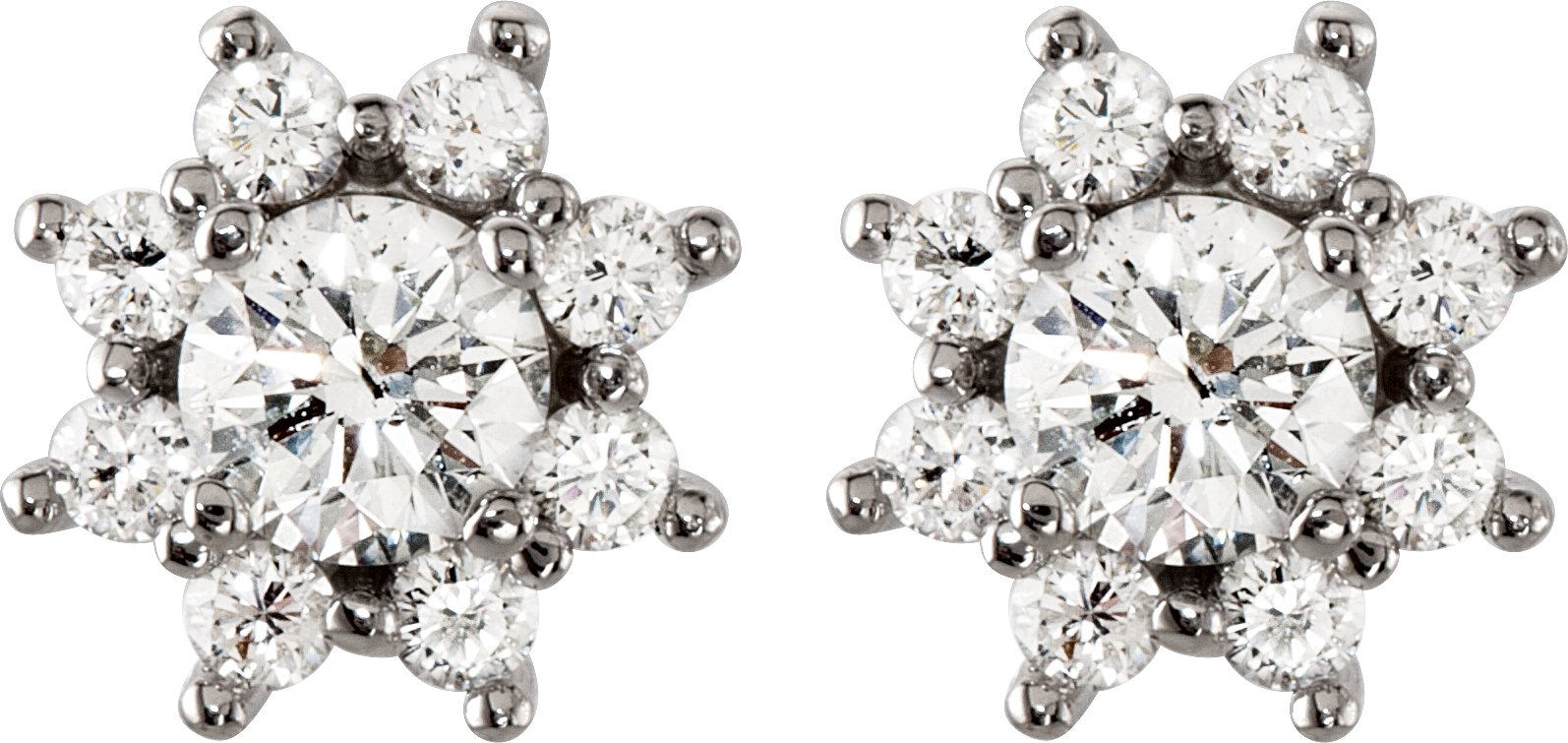 1 3/4 CTW Natural Diamond Earrings view 2