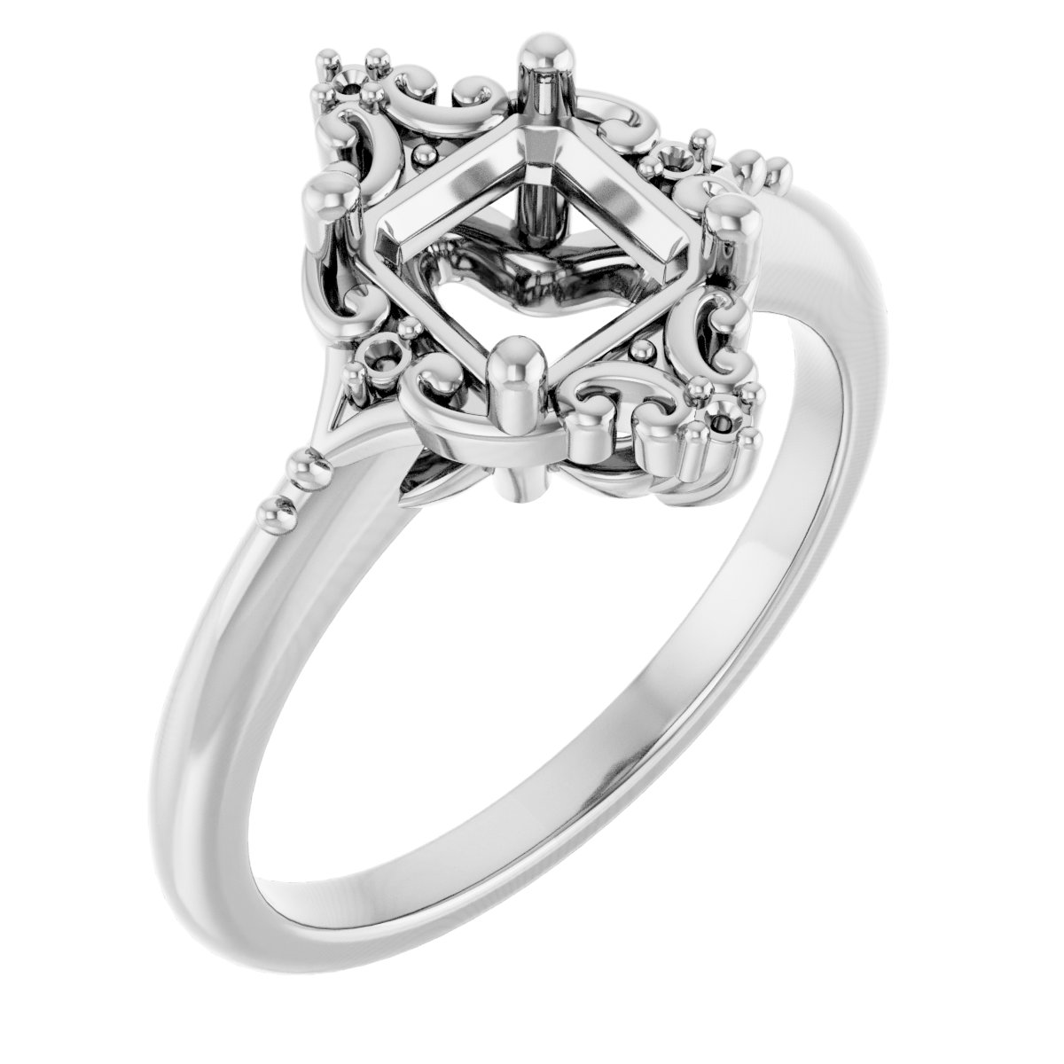 Accented Engagement Ring