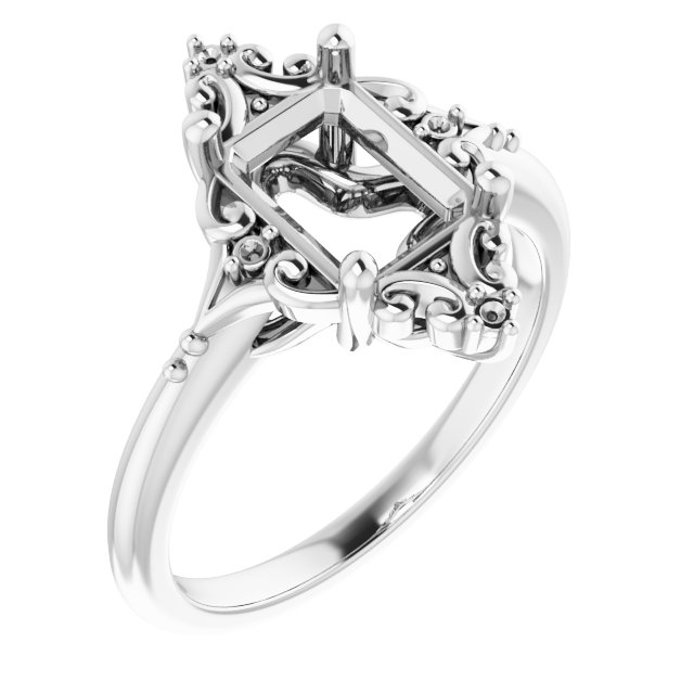Accented Engagement Ring