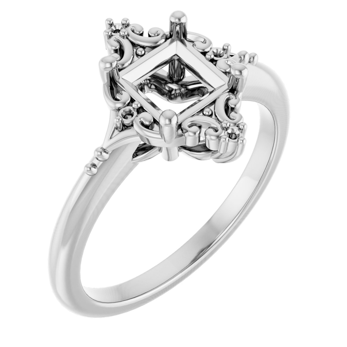 Accented Engagement Ring
