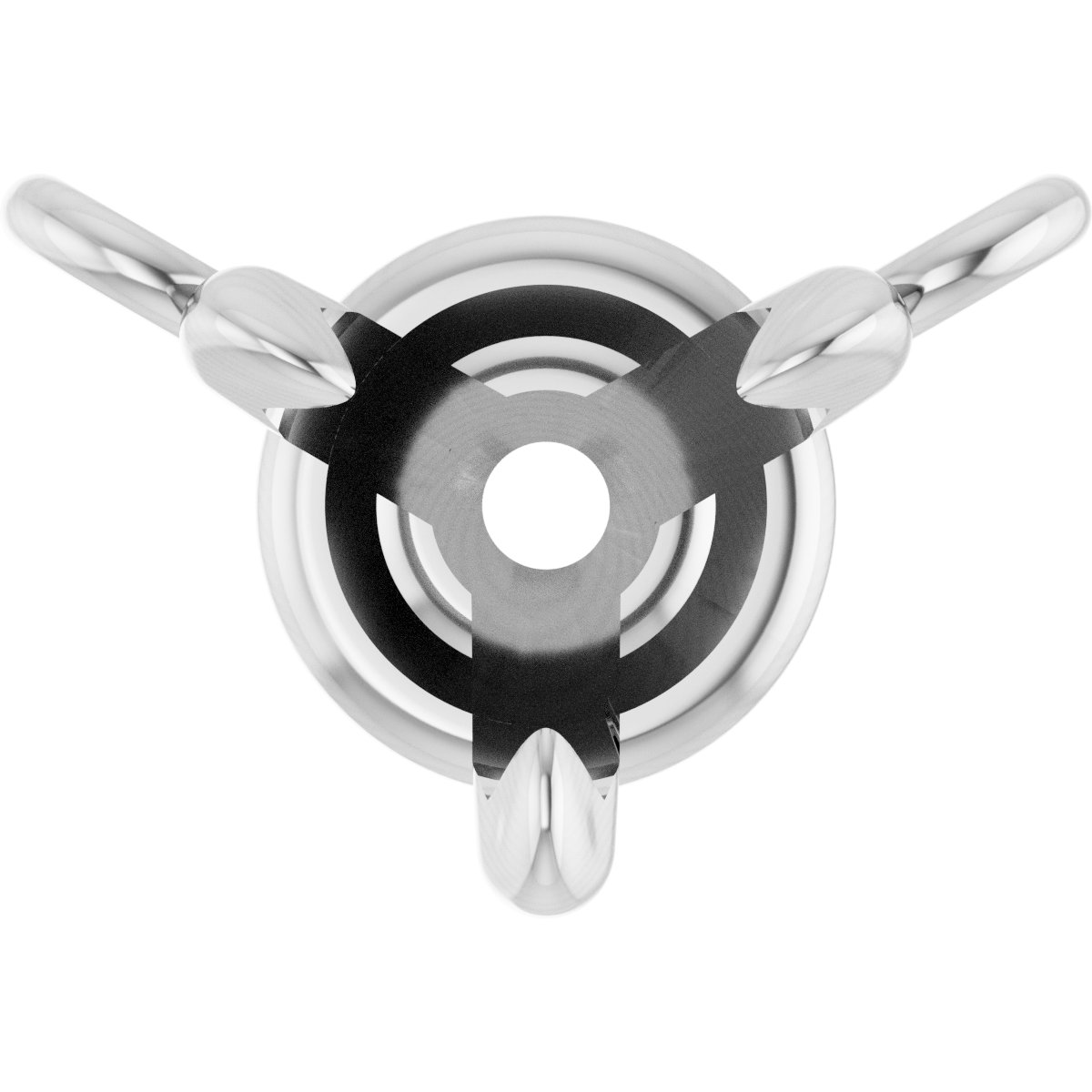 Claw-Prong Solitaire Necklace Center