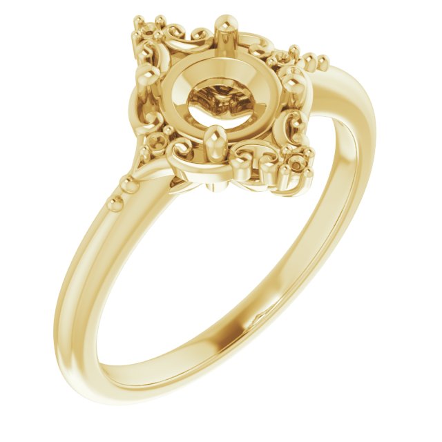 Accented Engagement Ring