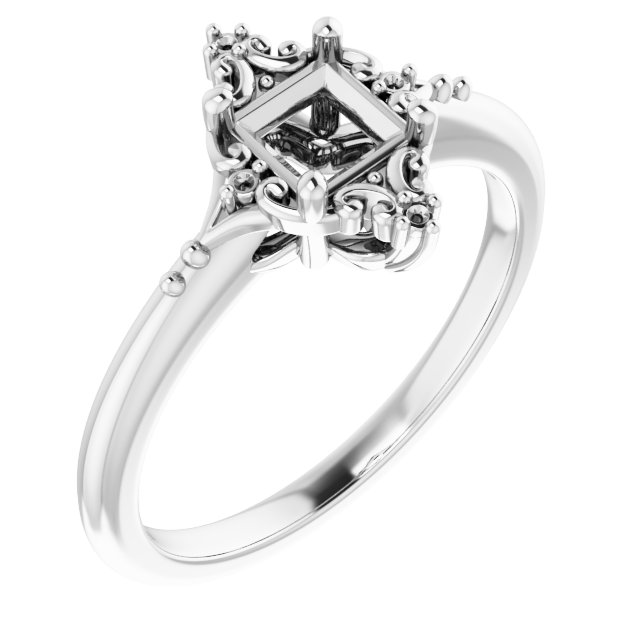Accented Engagement Ring