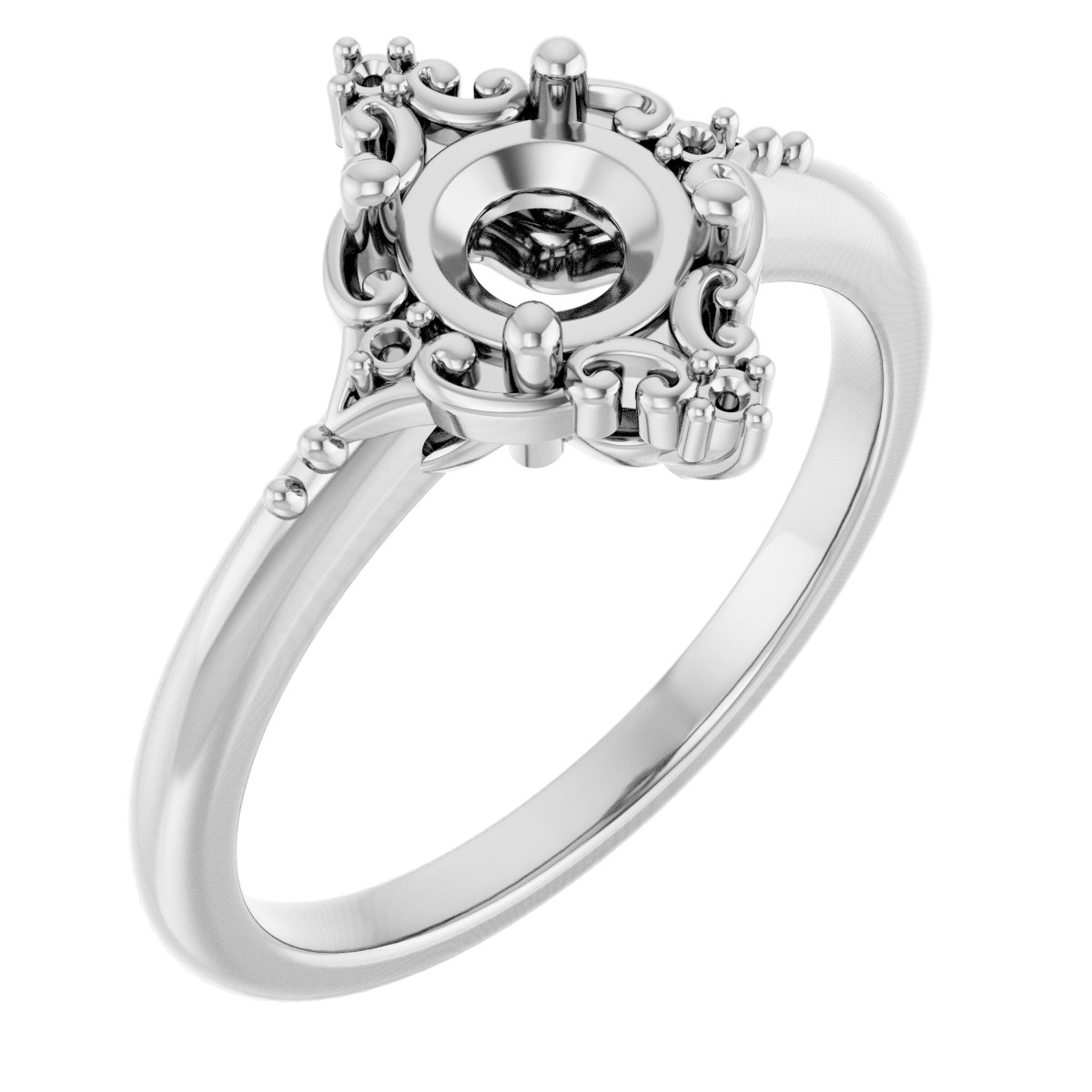 Accented Engagement Ring