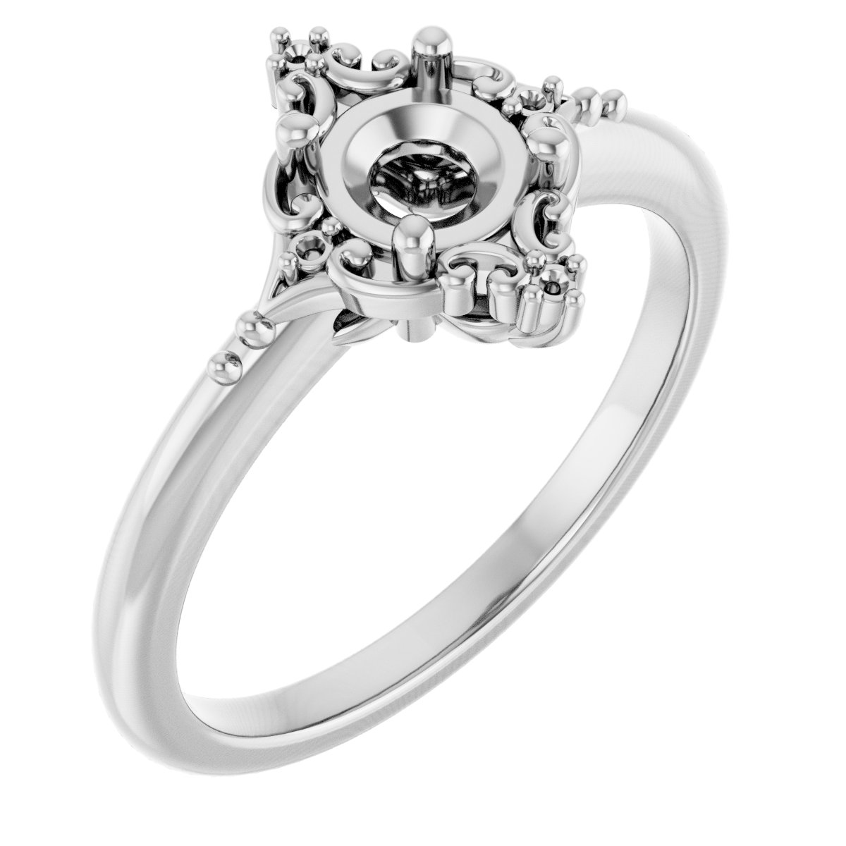 Accented Engagement Ring
