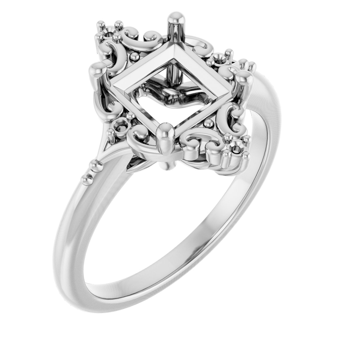 Accented Engagement Ring