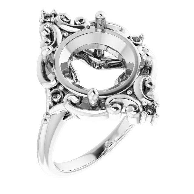 Accented Engagement Ring