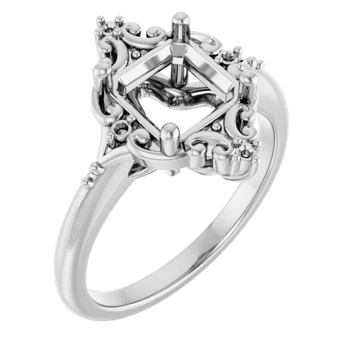 Accented Engagement Ring