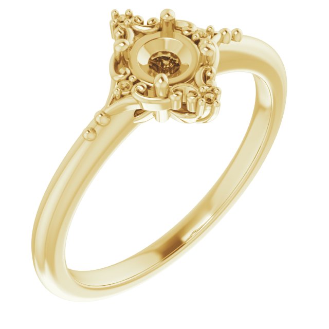 Accented Engagement Ring