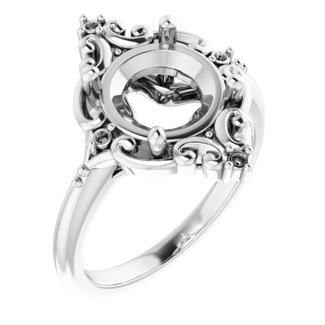 Accented Engagement Ring