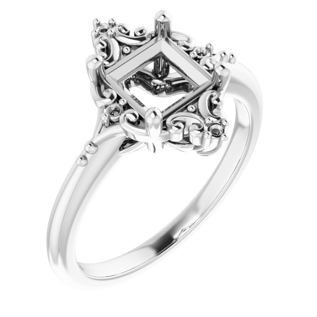 Accented Engagement Ring