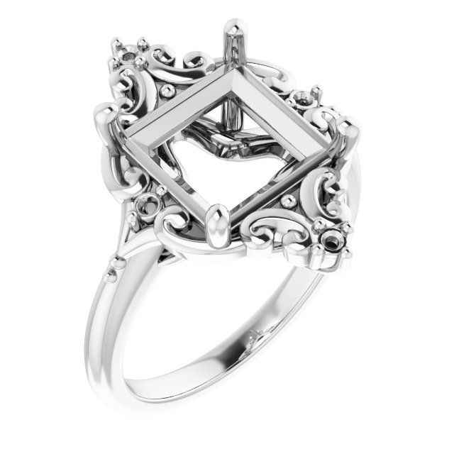 Accented Engagement Ring