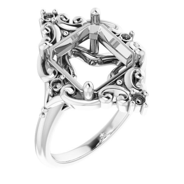 Accented Engagement Ring