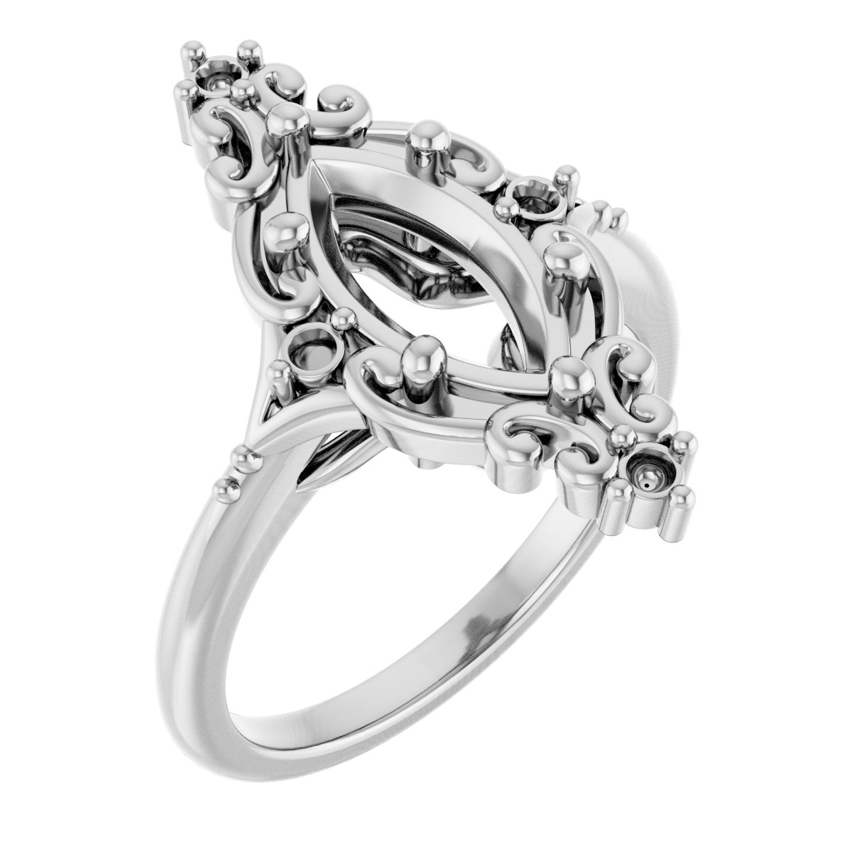 Accented Engagement Ring