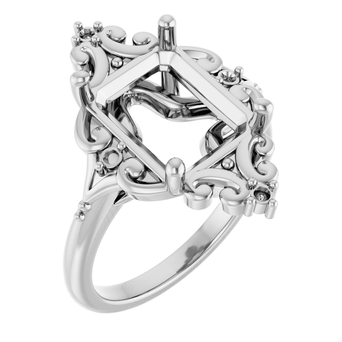 Accented Engagement Ring