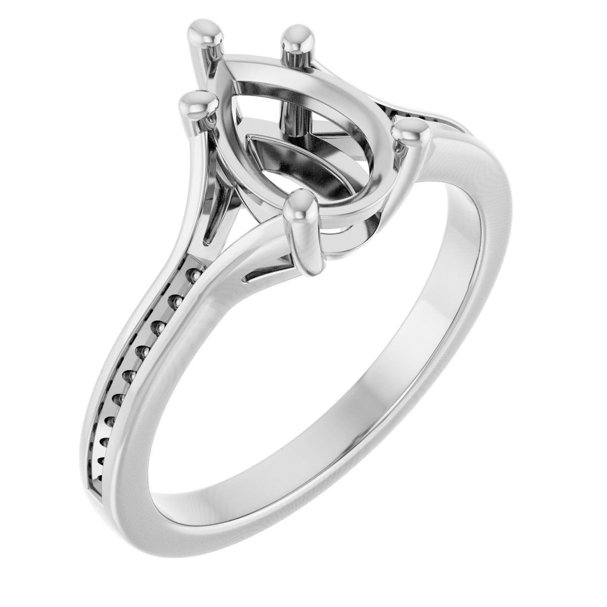 Accented Engagement Ring