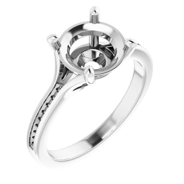 Accented Engagement Ring