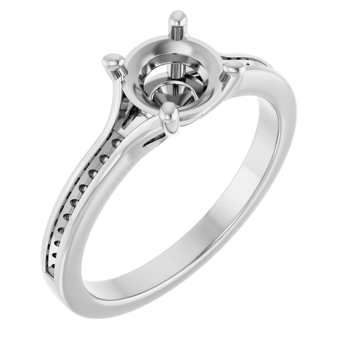 Accented Engagement Ring