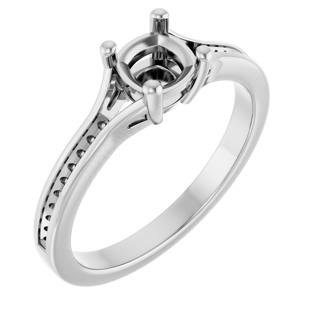 Accented Engagement Ring