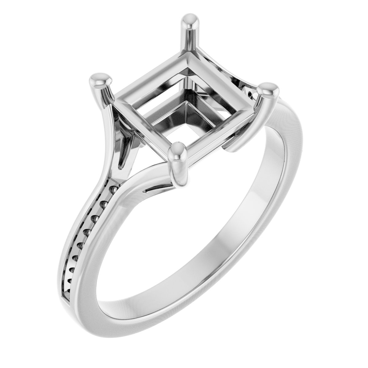 Accented Engagement Ring