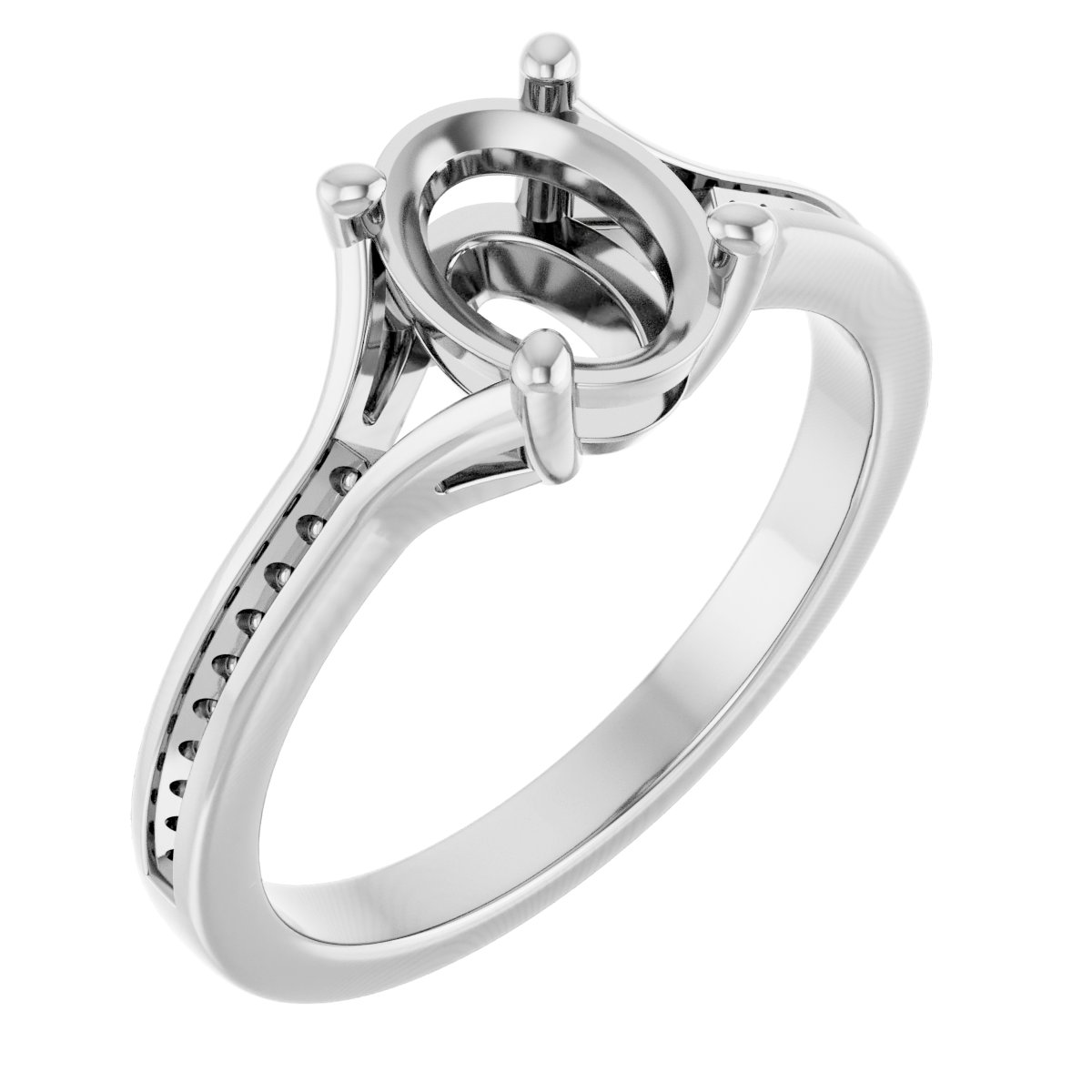 Accented Engagement Ring