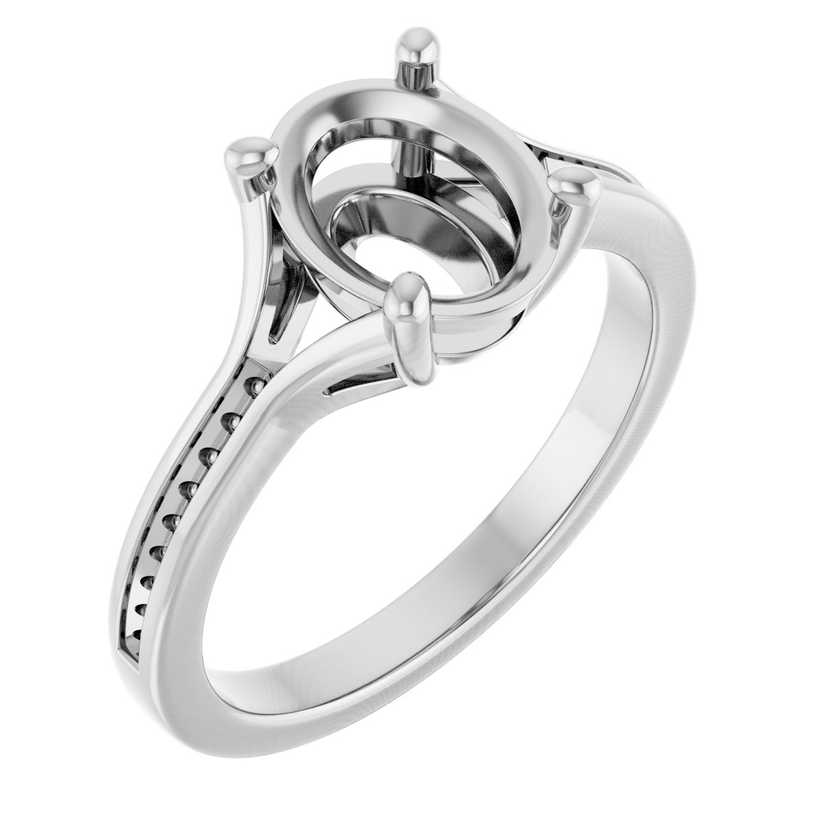 Accented Engagement Ring
