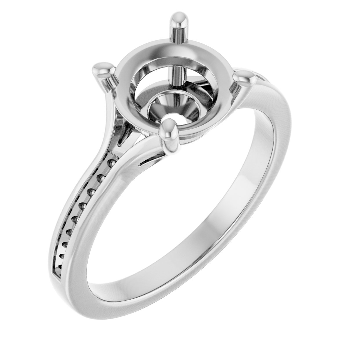 Accented Engagement Ring