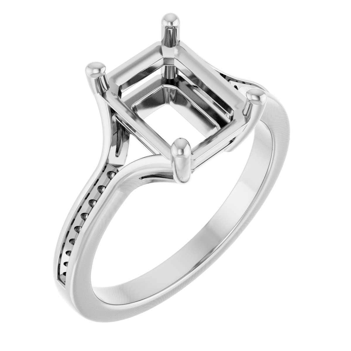 Accented Engagement Ring