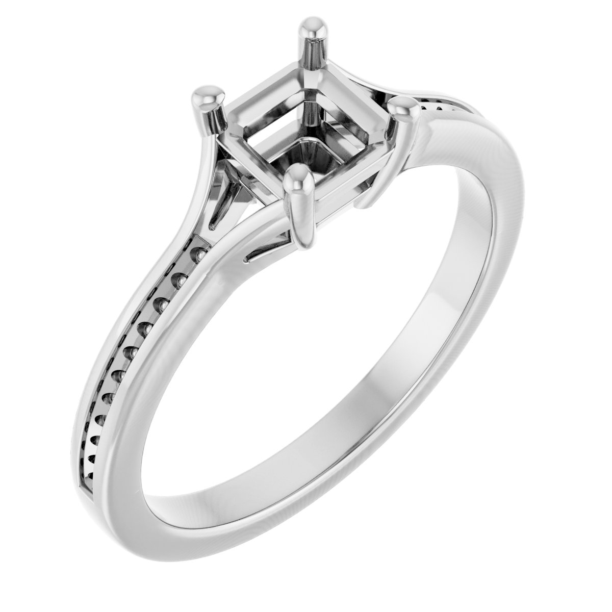 Accented Engagement Ring