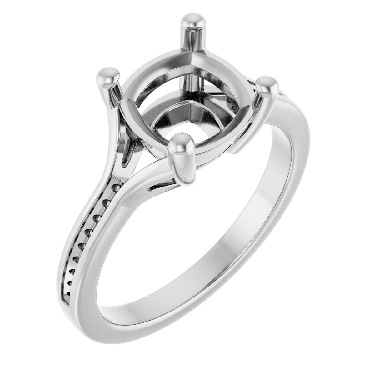 Accented Engagement Ring