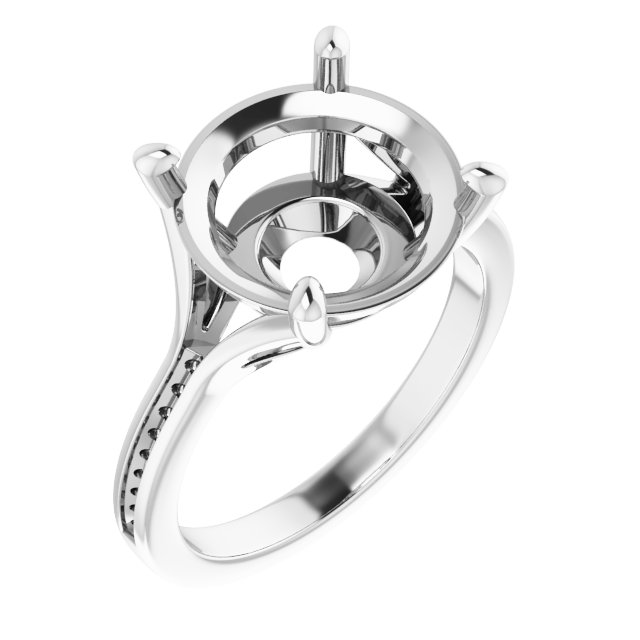 Accented Engagement Ring