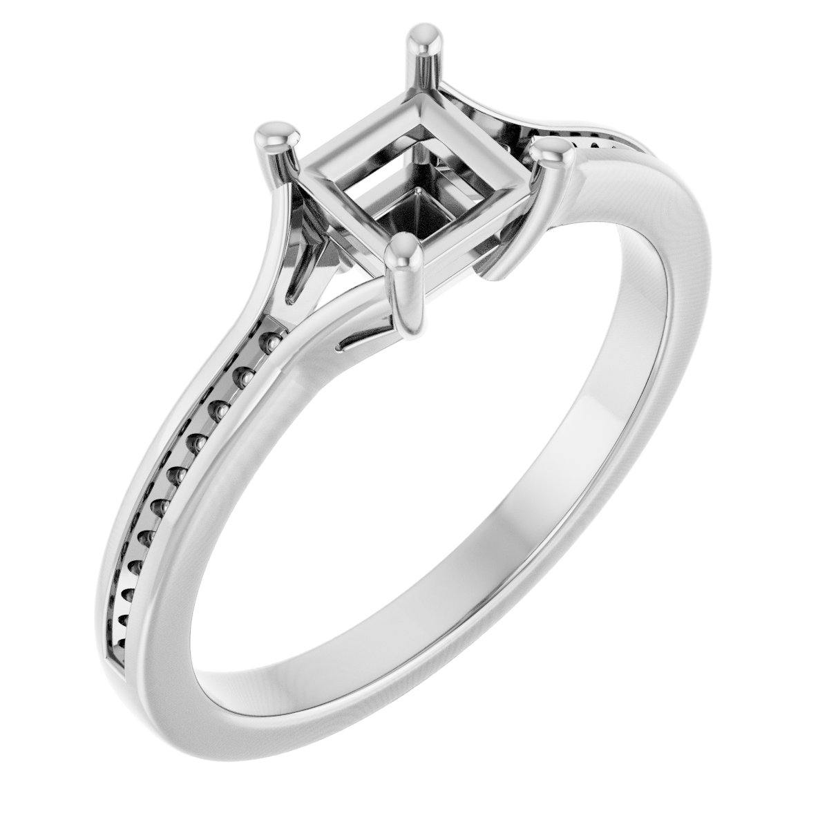 Accented Engagement Ring