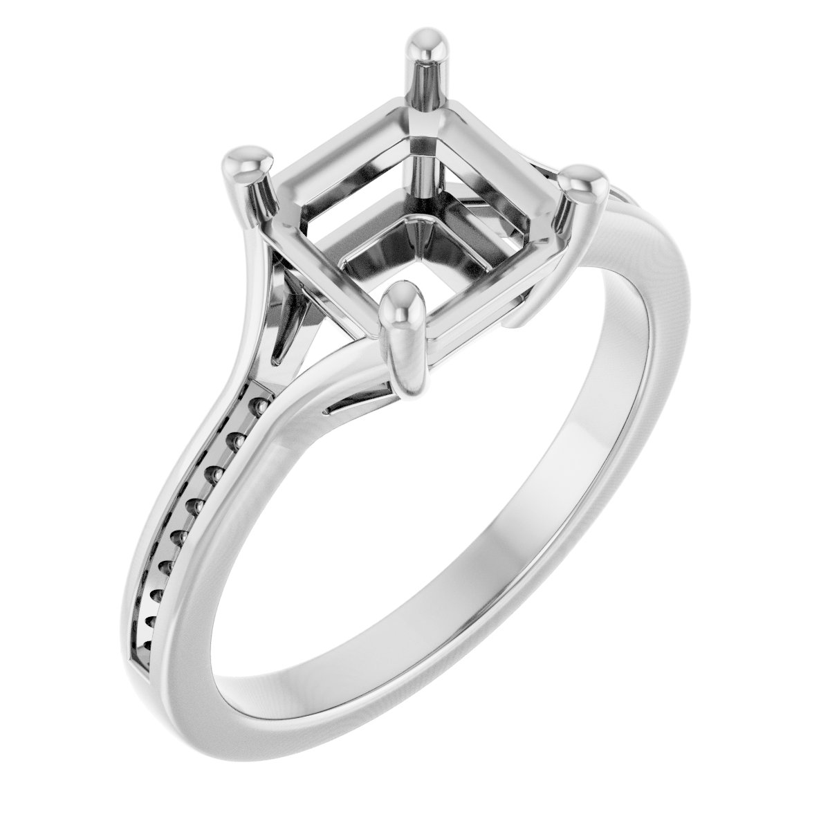 Accented Engagement Ring